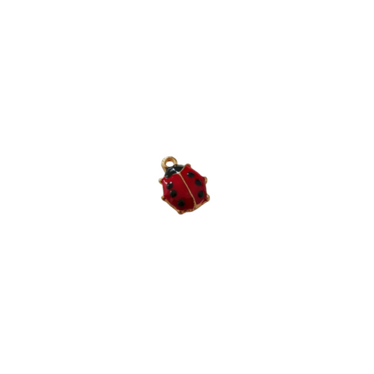Enameled Ladybug Charm
