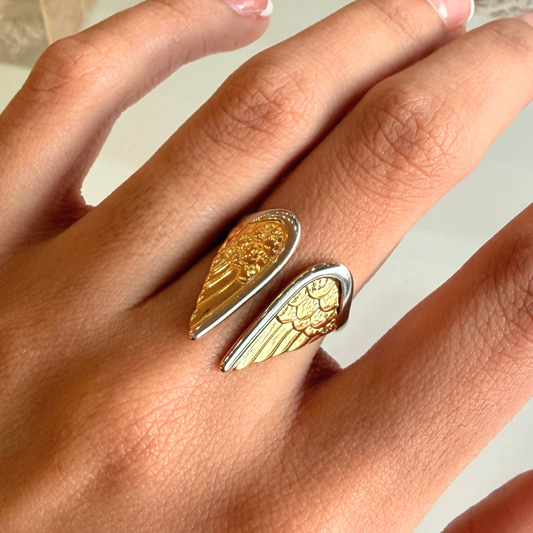 Golden Wing Open Ring