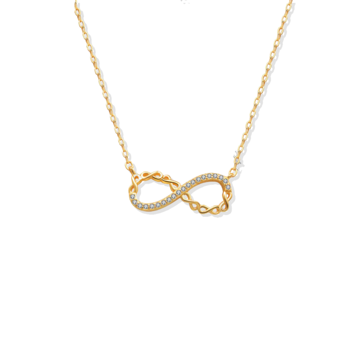 Golden Infinity Love Necklace