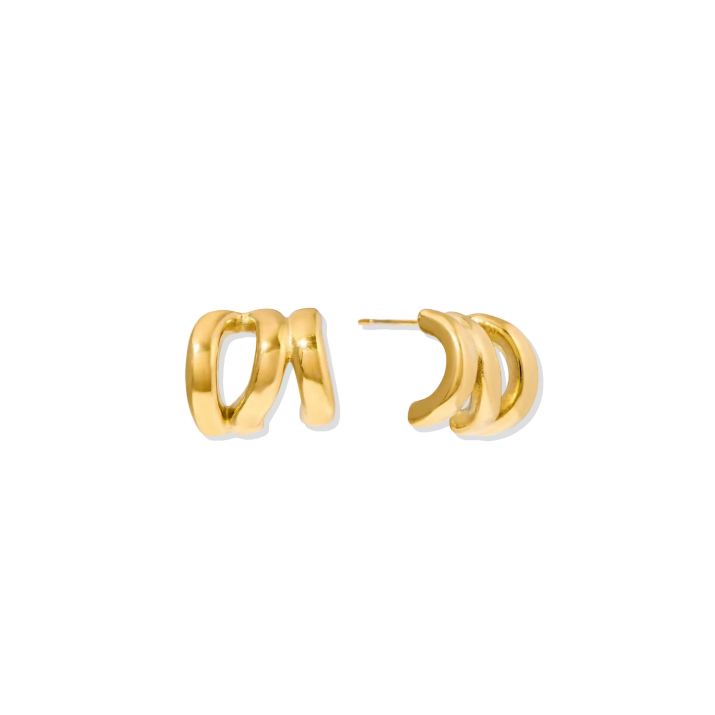 3 Layers Lined Earrings