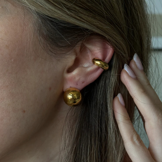 Bold Chunky Small Gold Studs