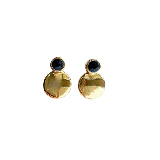 Nerea Black large earrings