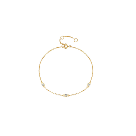3-Point Gold Light Bracelet