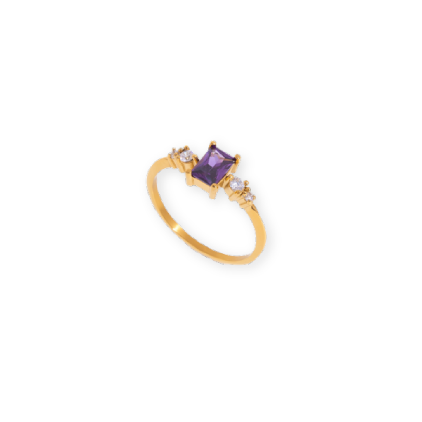 Amethyst Golden Ring