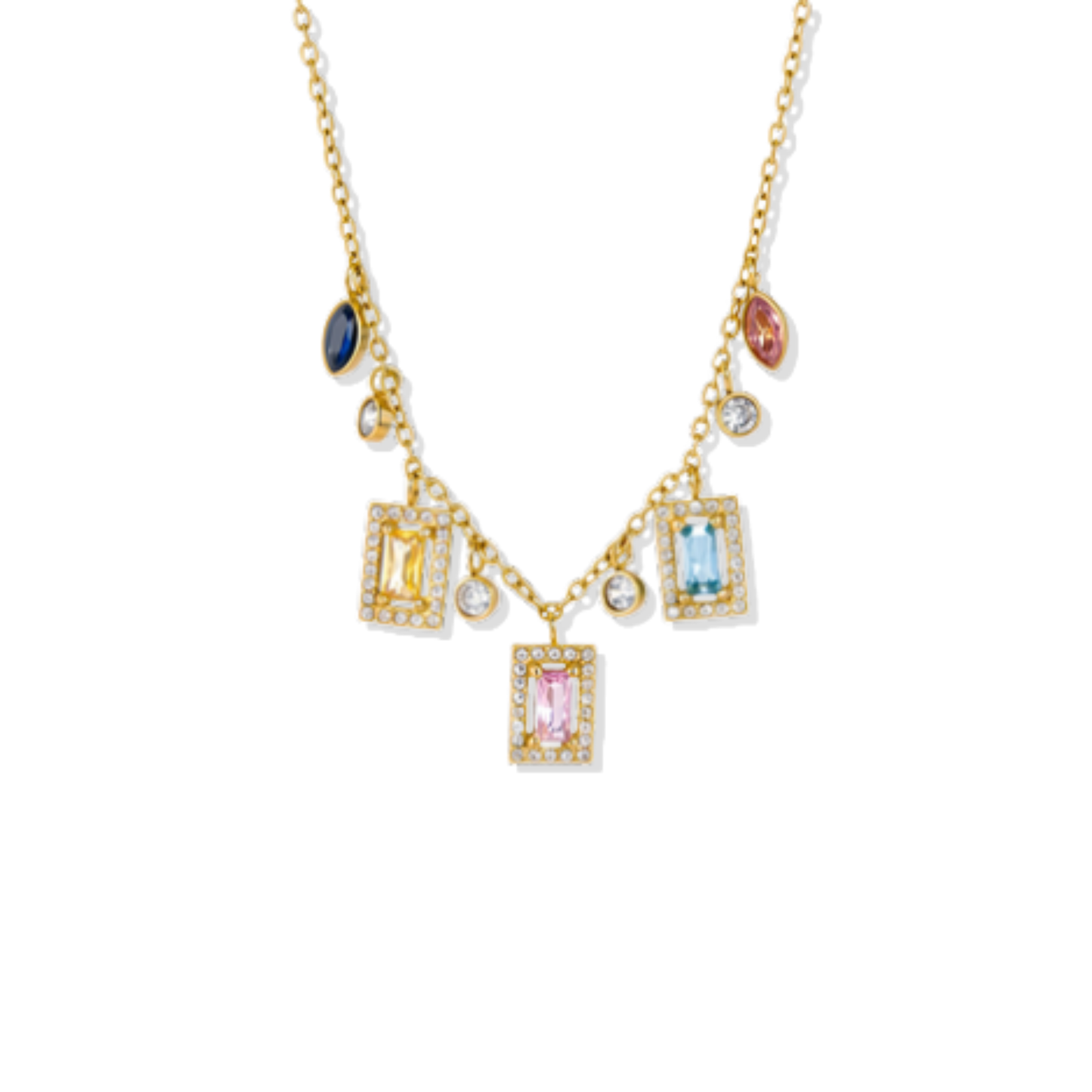 Colorful Square Necklace