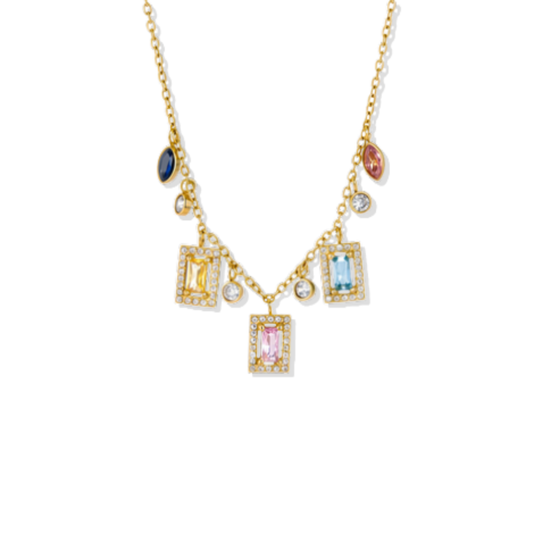 Colorful Square Necklace