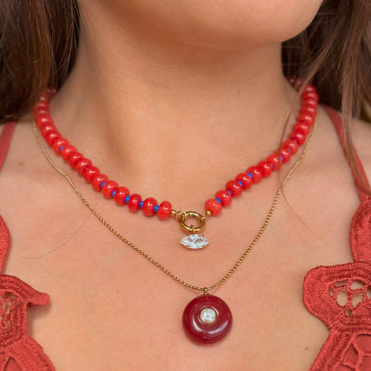Necklace Vacation Red