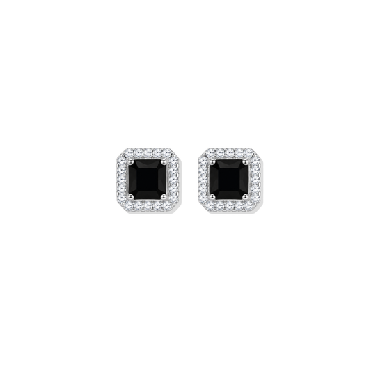 Silver Midnight Studs