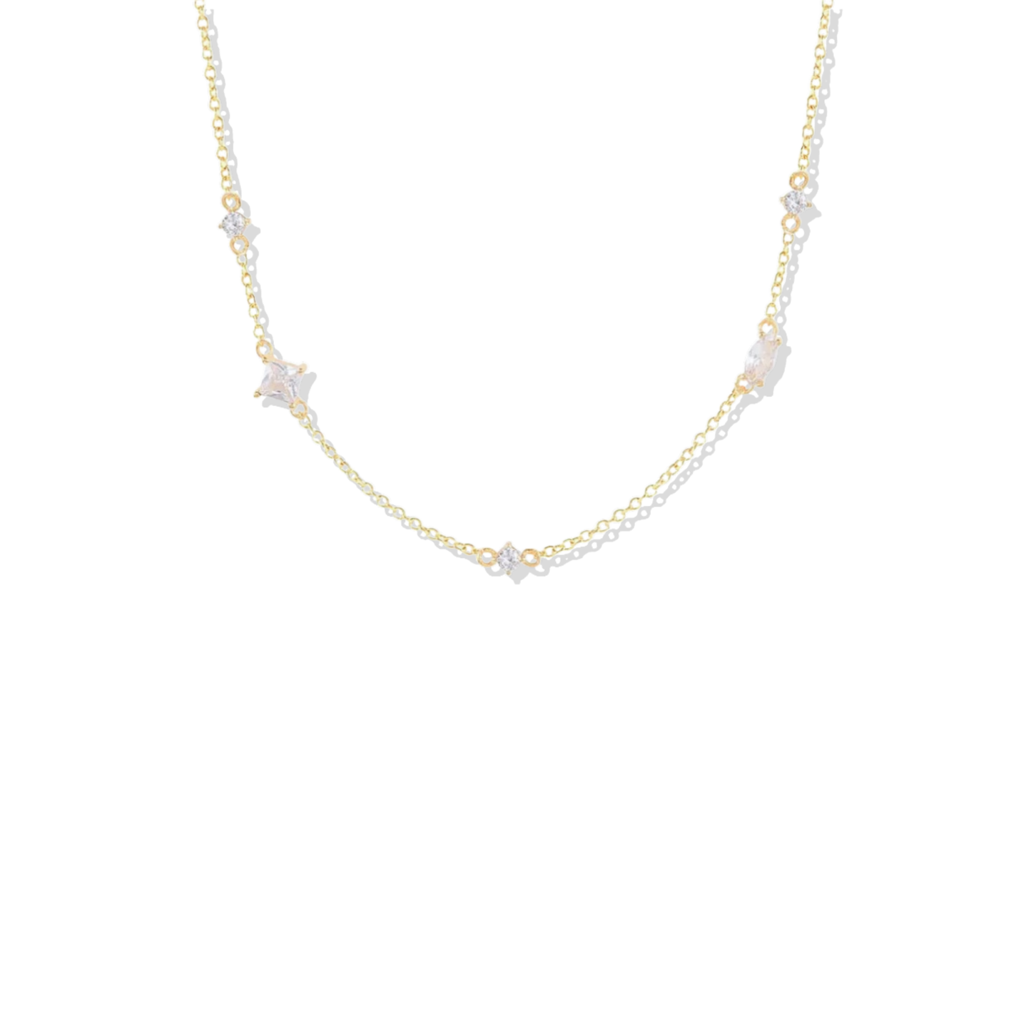 Clear Figure Necklace