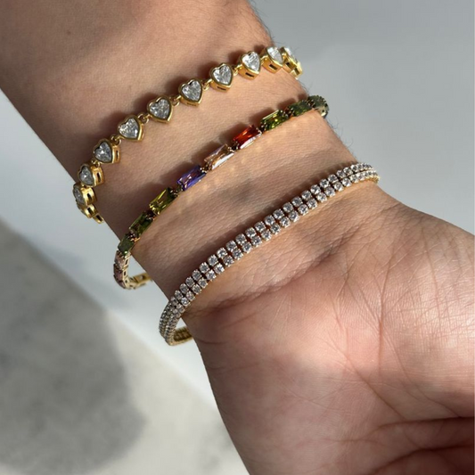 A Lot Heart Golden Bracelet