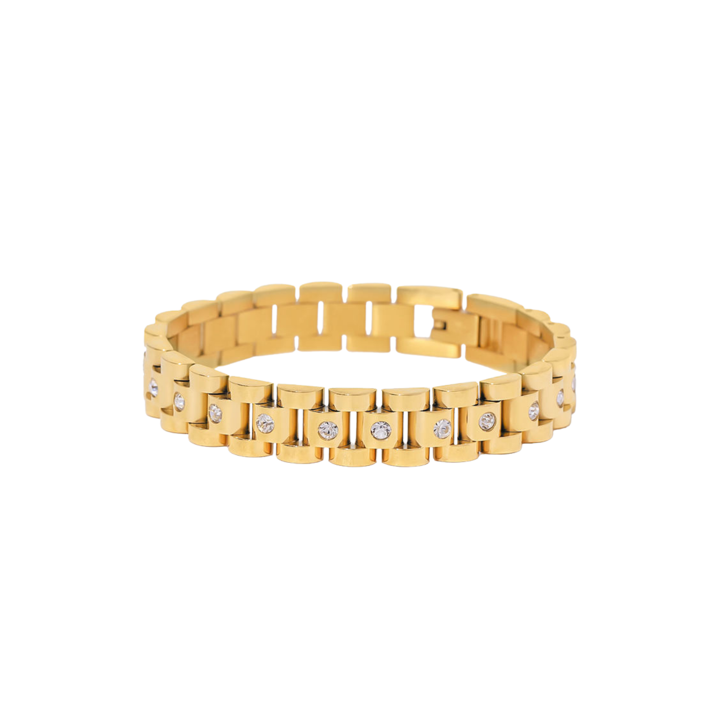 Violet Spark Golden Bracelet