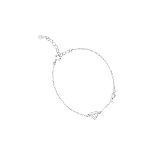 Silver Heart Bracelet