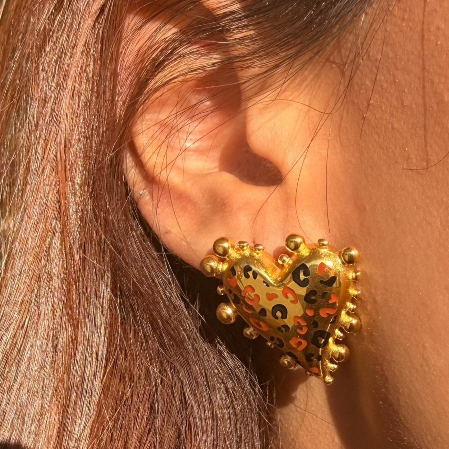 Openwork Heart Earrings