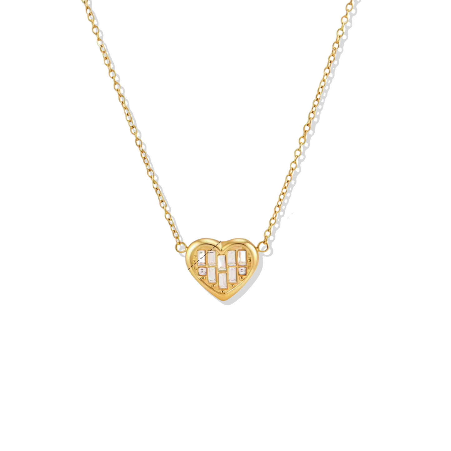 Golden Love Heart Necklace