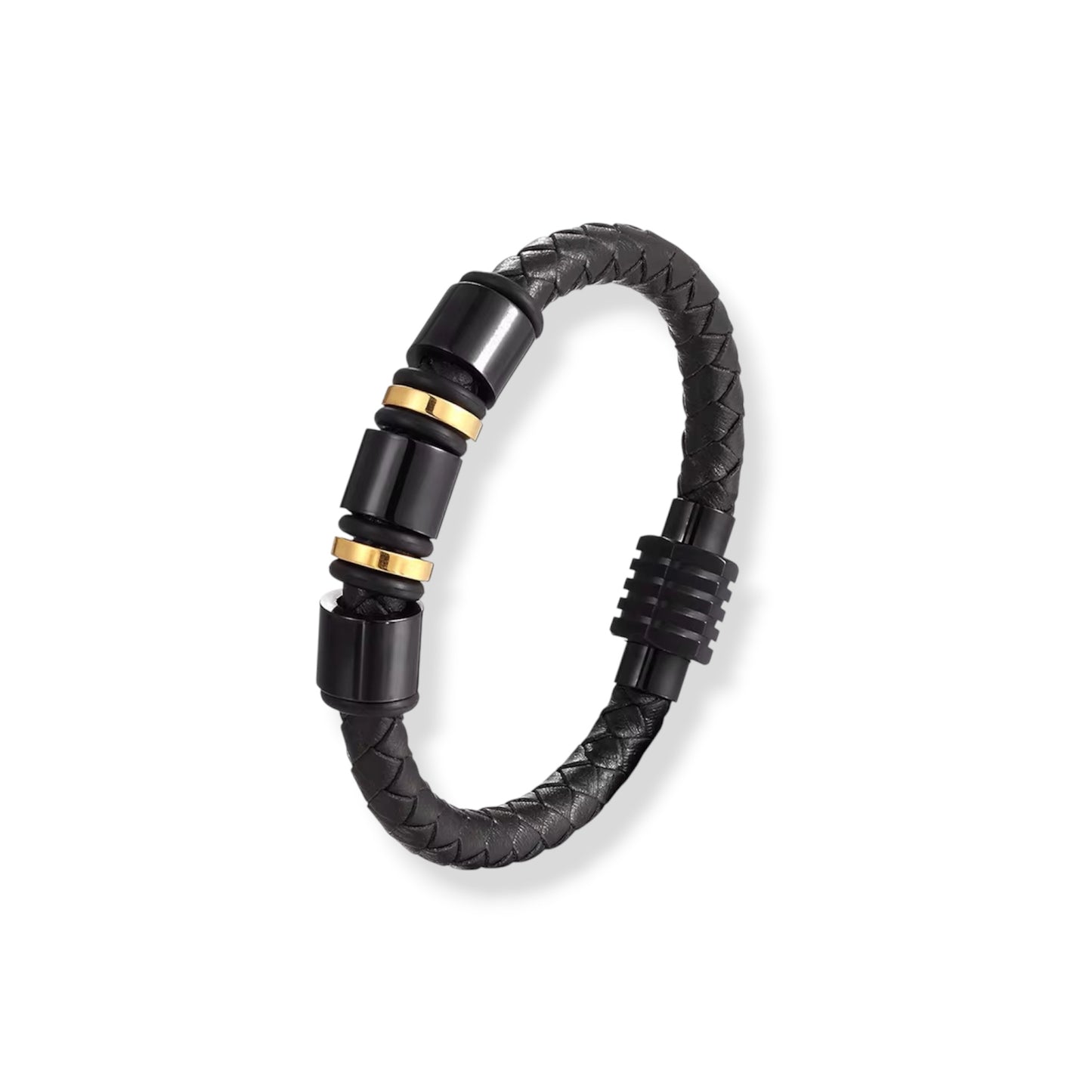 Karlos black and golden bracelet