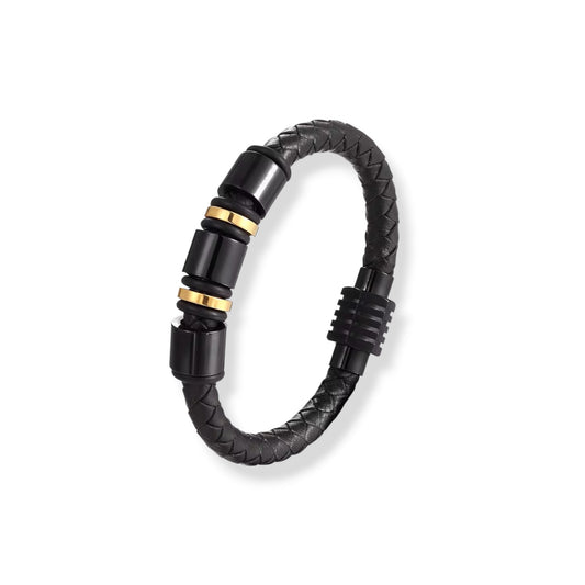 Karlos black and golden bracelet