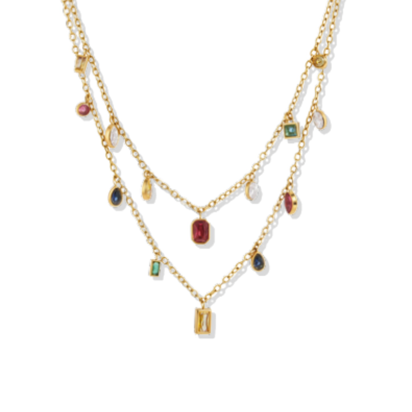 Colorful Geometric Necklace