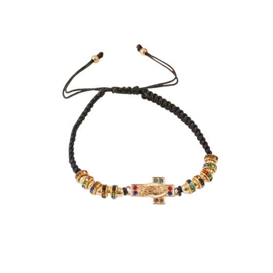 Colors Cross Black Bracelet