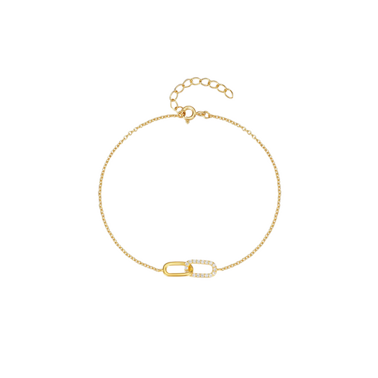 Gold Double Clip Bracelet