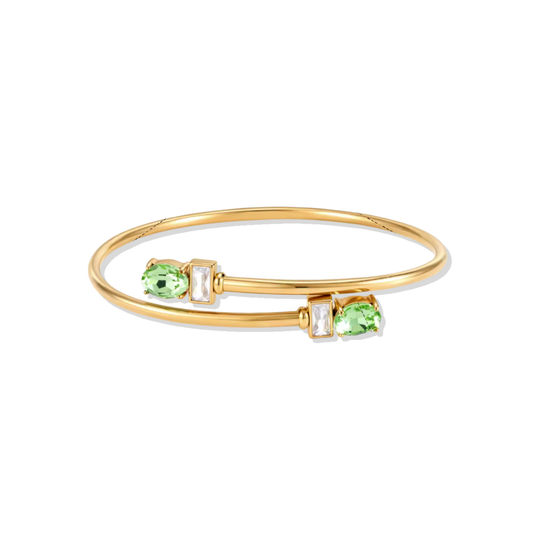 Open Green Golden Bracelet