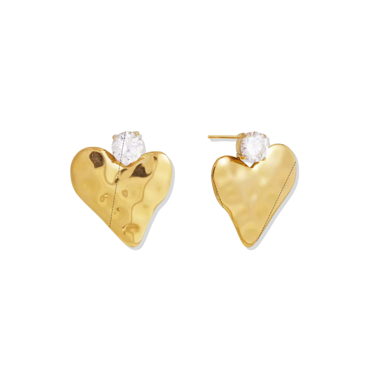 Bing Heart Zirc Earrings