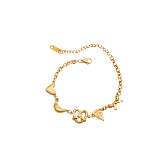 France Charms Golden Bracelet