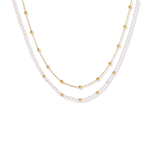 Dual Pearl Necklace Karime