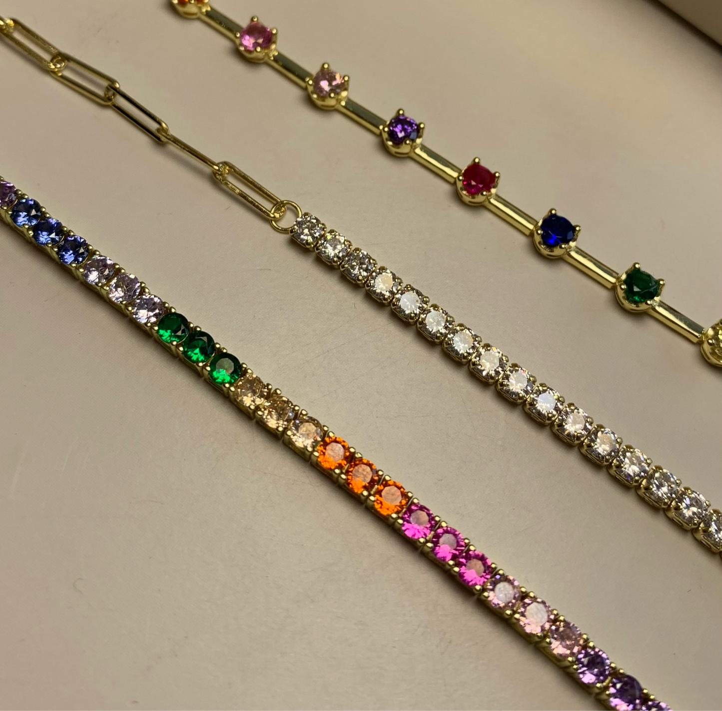 RAINBOW TENNIS BRACELET