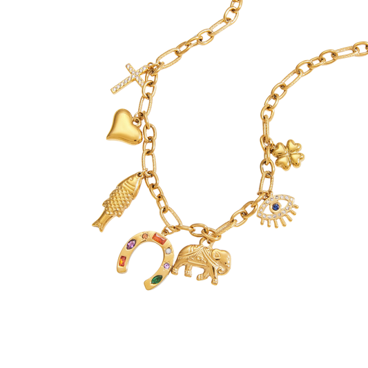 Golden Necklace Proteccion