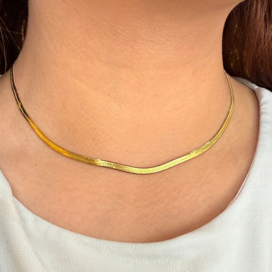Golden Snake Necklace