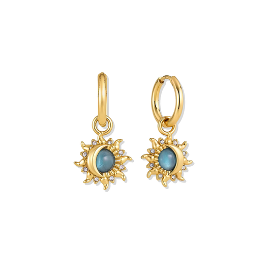 Eclipse Blue Golden Hoops