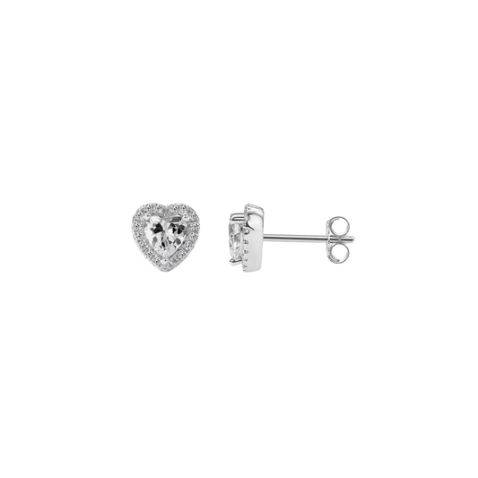 Silver Studs Heart