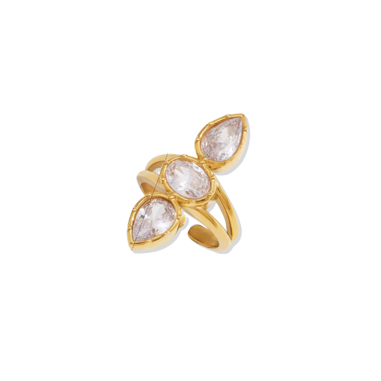 Shine Zirc Golden Ring