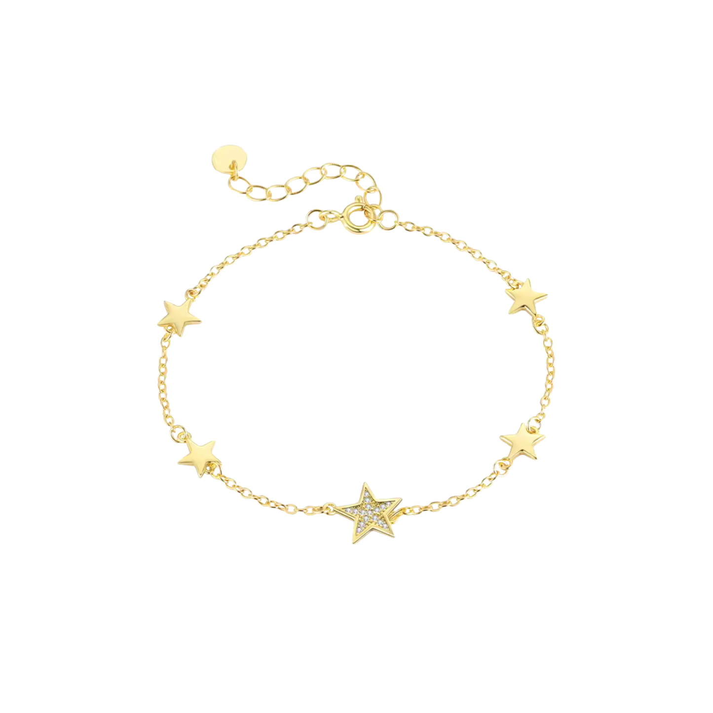 Golden Multi Star Bracelet