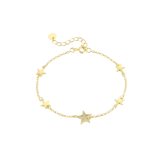 Golden Multi Star Bracelet