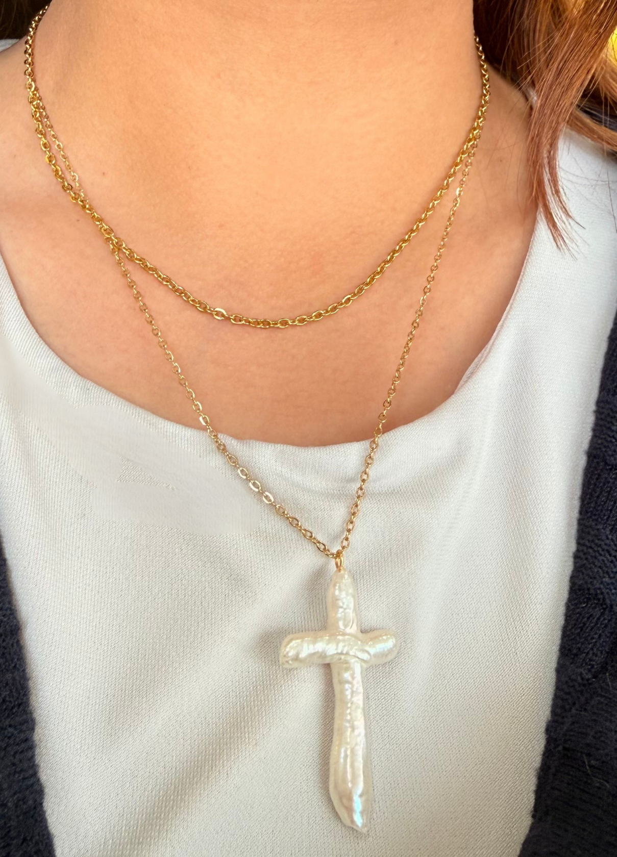 Double Baroque Pearl Necklace