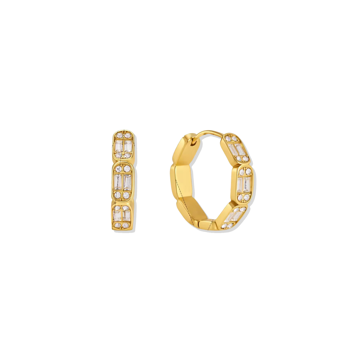 Long Baguette Hoops