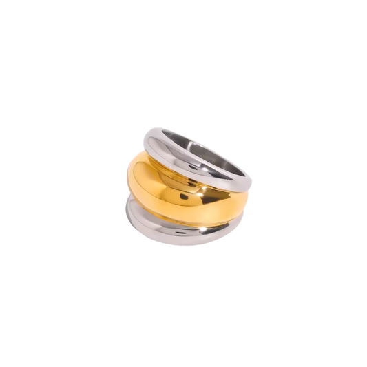 TRIPLE DUAL CHUNKY RING