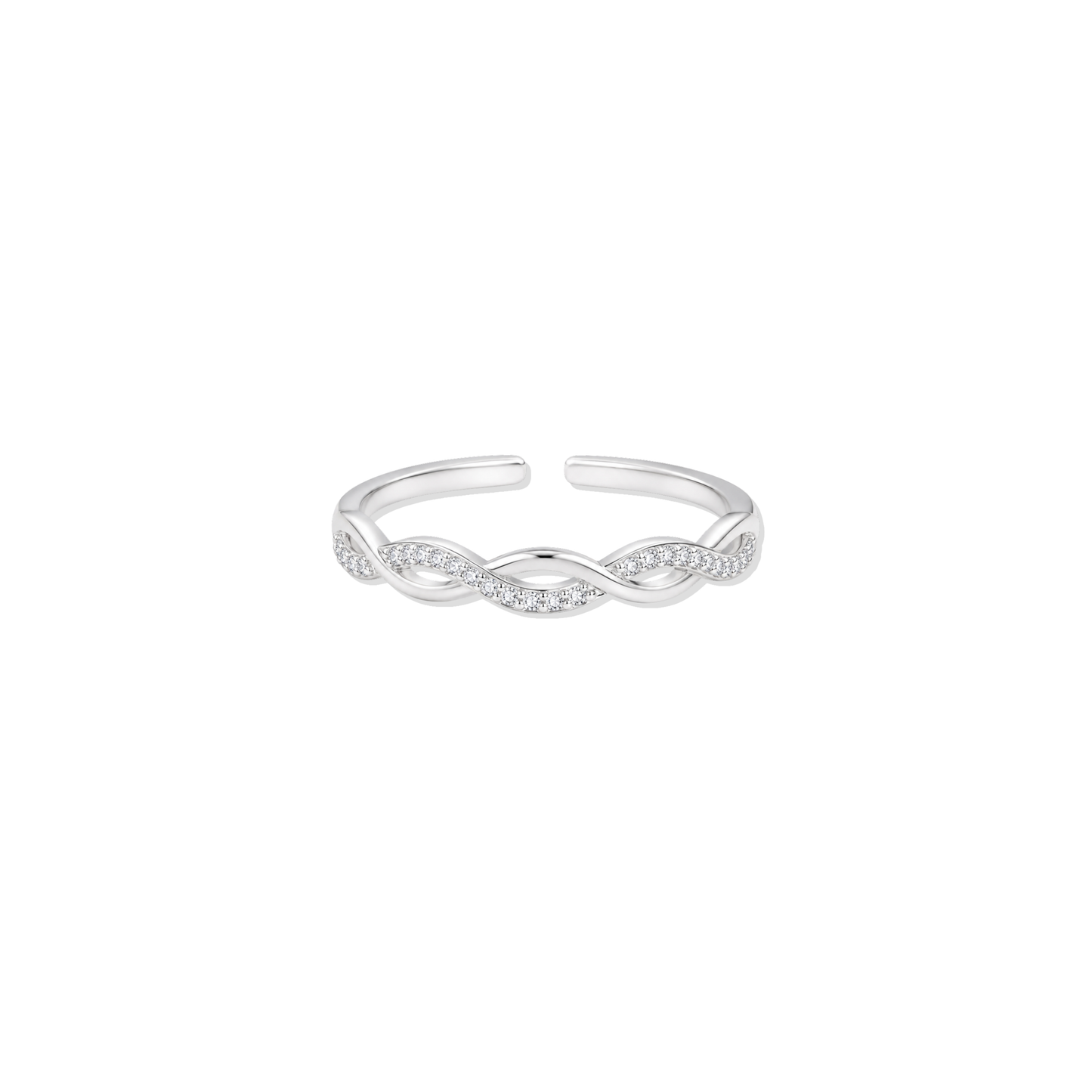 Silver Braided Ring
