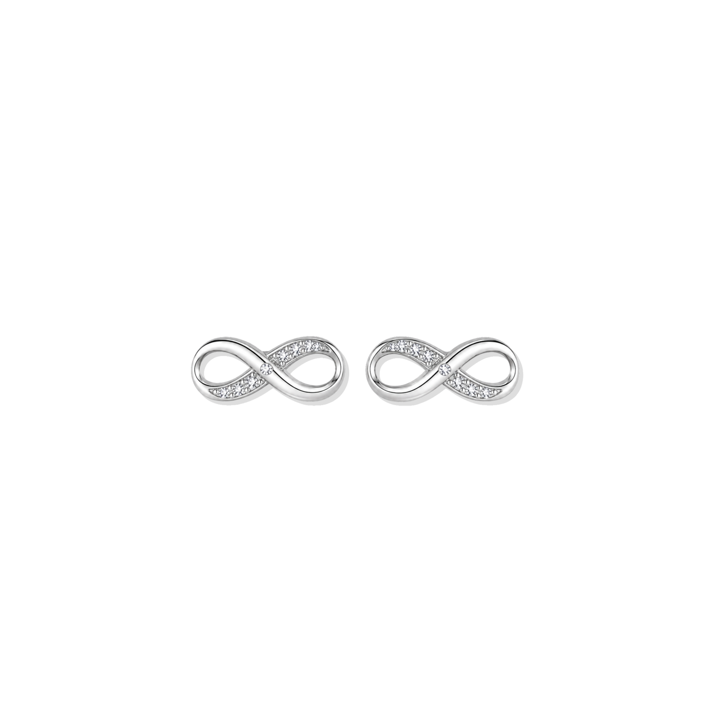 Silver Infinity Earrings