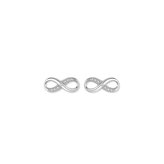 Silver Infinity Earrings