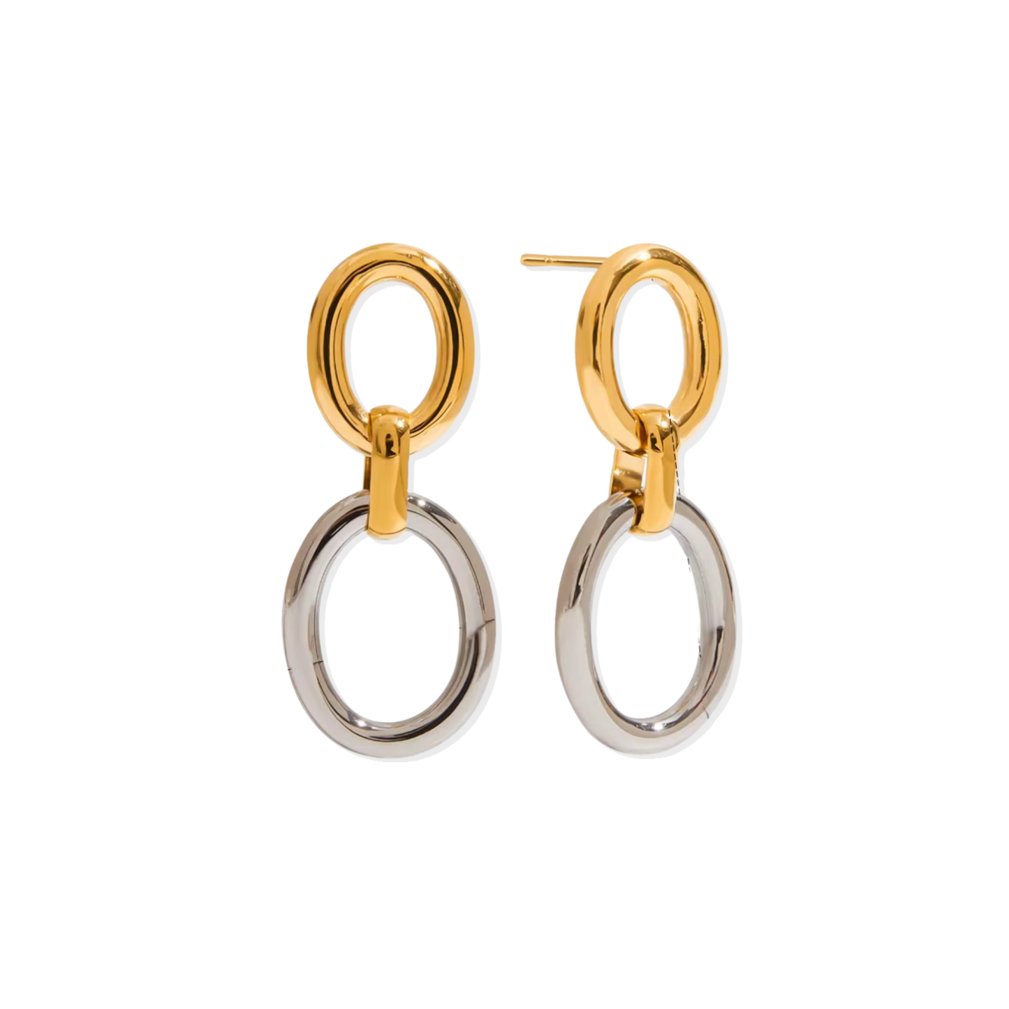 Dual Circle Outline Earrings