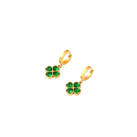 Green Clover Hoops