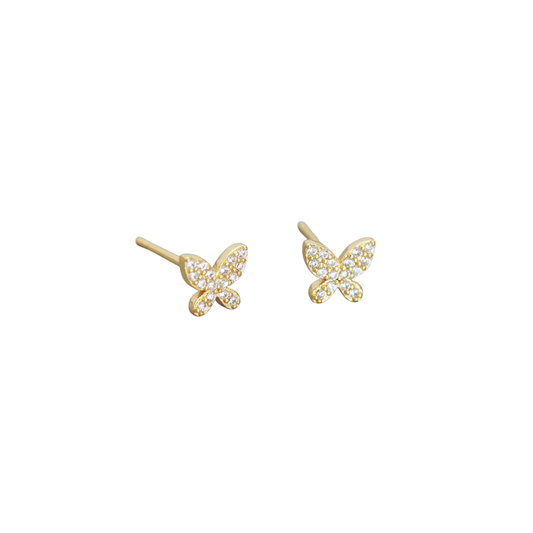 Golden Butterfly Earrings