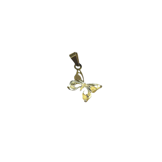 Small butterfly charm 10k