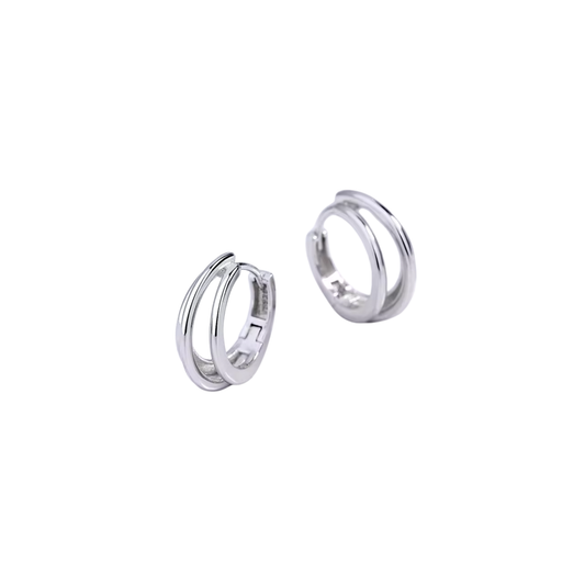 Daily Triple Silver Hoops