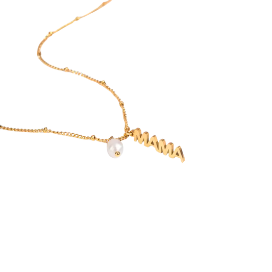 VERTICAL PEARL MOM NECKLACE