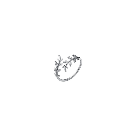 Silver Leaf Ring