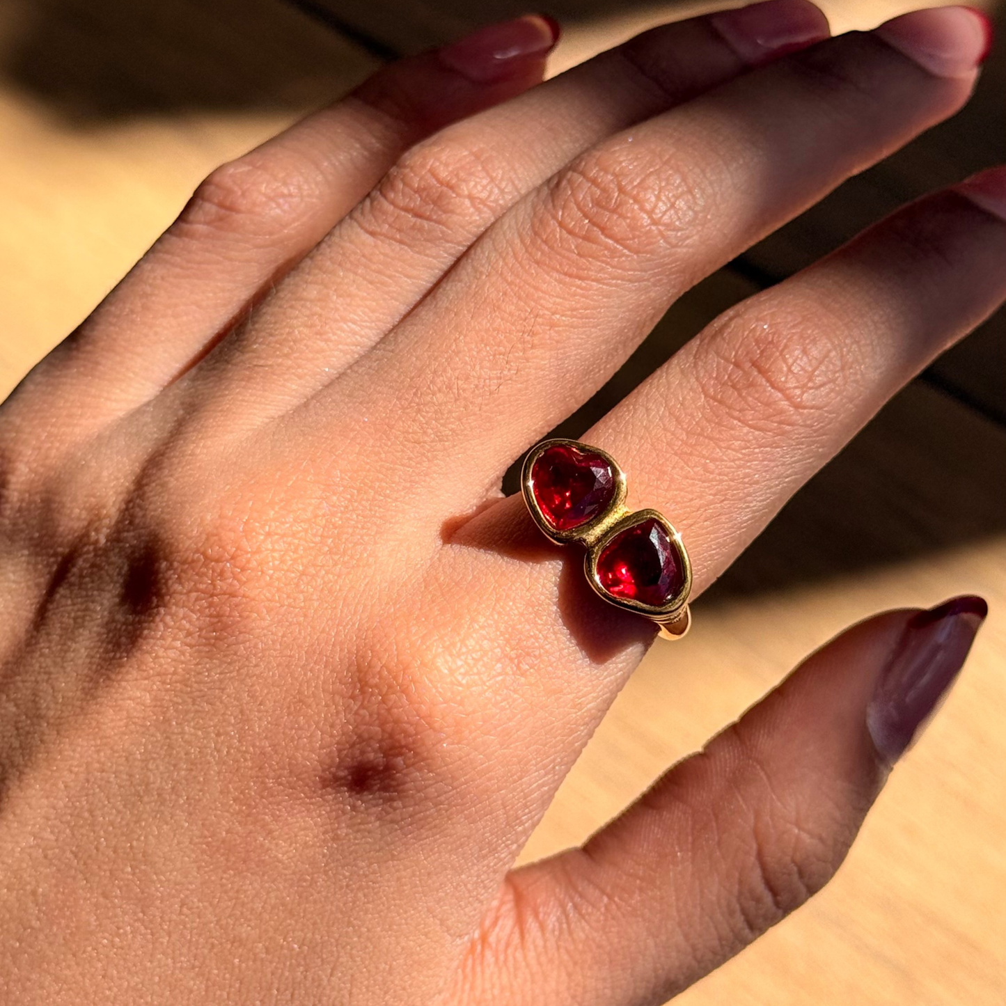 Red Hearts Ring