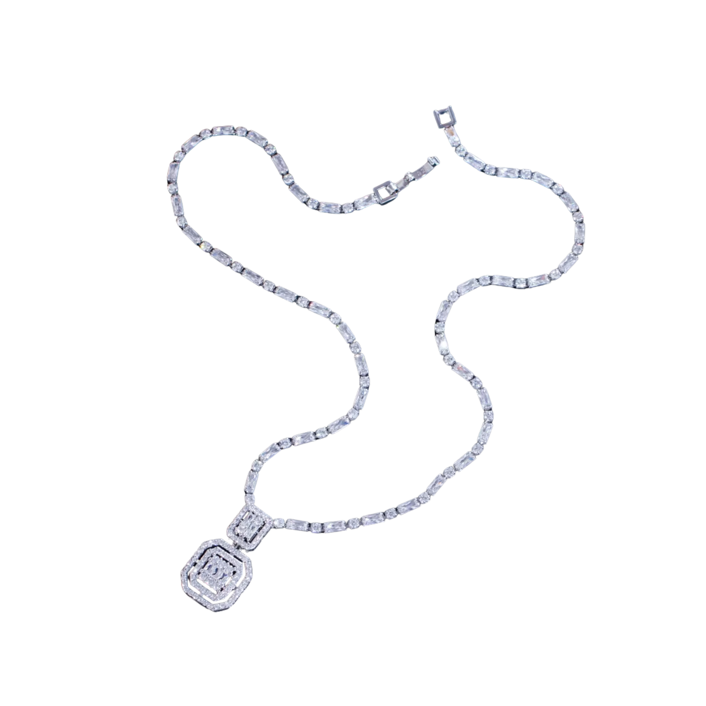 Silver Necklace Soirée